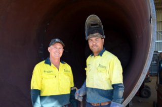 DD’s Engineering & Fabrication Director Donald Devney and boiler maker Savenaca Seeto from Fiji