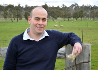 RDA Northern Inland Executive Officer Nathan Axelsson, ready to trial the Wool-Works shearing school